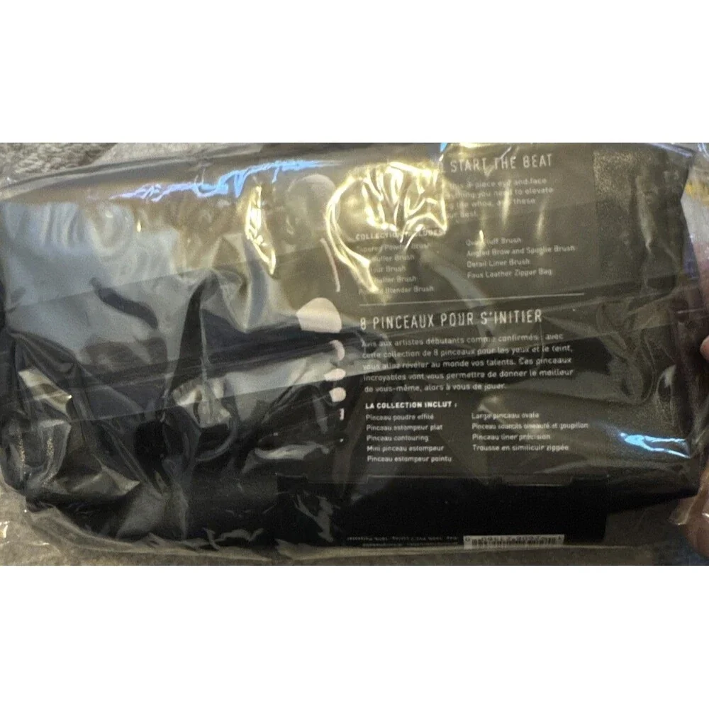 NWT Morphe Get Things Started 8 Pieces Brush Collection With Bag Black